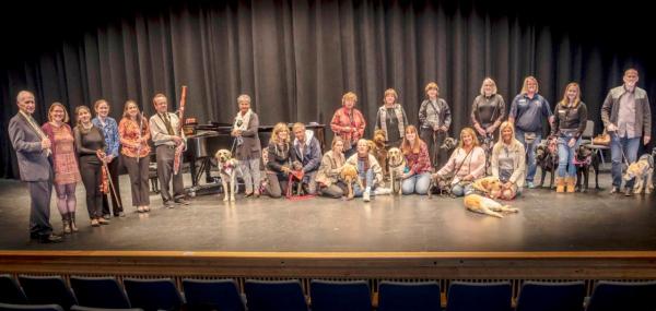 Service dogs graduating