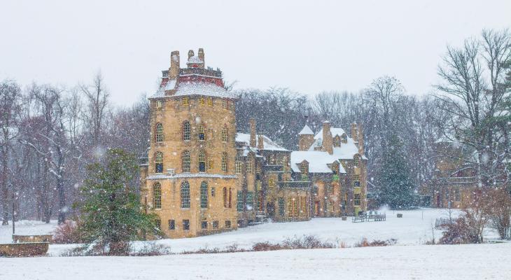 First Snow at Fonthill Castle